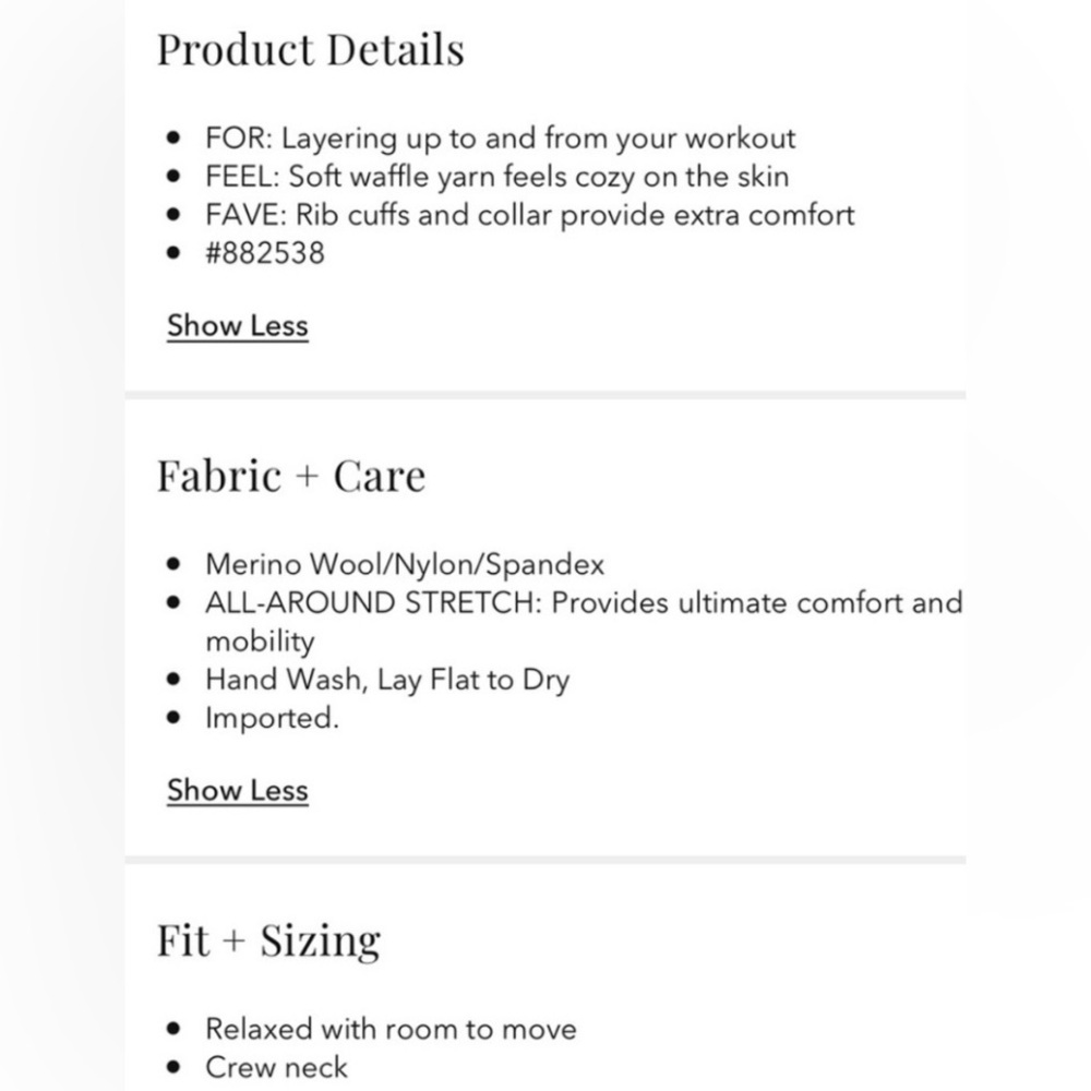ATHLETA LAYOVER CREW SWEATER - Picture 5 of 11